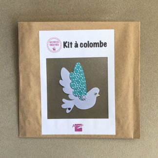 Kit en papier pour fabriquer une carte COLOMBE Design An'imato