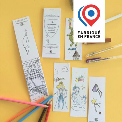 Lot de 15 marque-pages à détacher et à colorier imaginés par Anne Da Cunha-Guillegault en exclusivité pour la marque An'imato