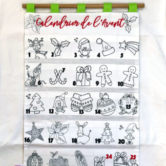 Calendrier de l'Avent à colorier créé par An'imato pour Noël