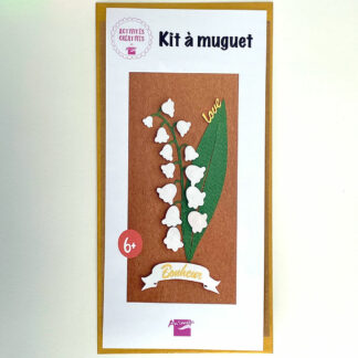 kit créatif à coller | fabriquez un brin de muguet en papiers découpés | Design Anne Da Cunha Guillegault en exclusivité pour la marque An'imato