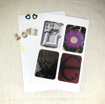Carte postale à envoyer message LOVE Design Anne Da Cunha-Guillegault