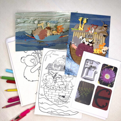 Cartes illustrées et à colorier XXL différents motifs Design Anne Da Cunha-Guillegault