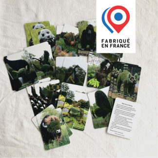 Jeu de memory photographiques thème Animaux mosaïculture topiaires Crédit photo Éric Da Cunha Anne Da Cunha-Guillegault en exclusivité pour la marque An'imato