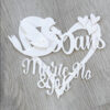 Cake topper en papier pour anniversaire de mariage