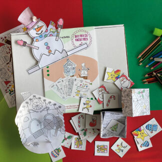 Coffret multi-activités de Noël imaginé par Anne Da Cunha-Guillegault pour la marque An'imato