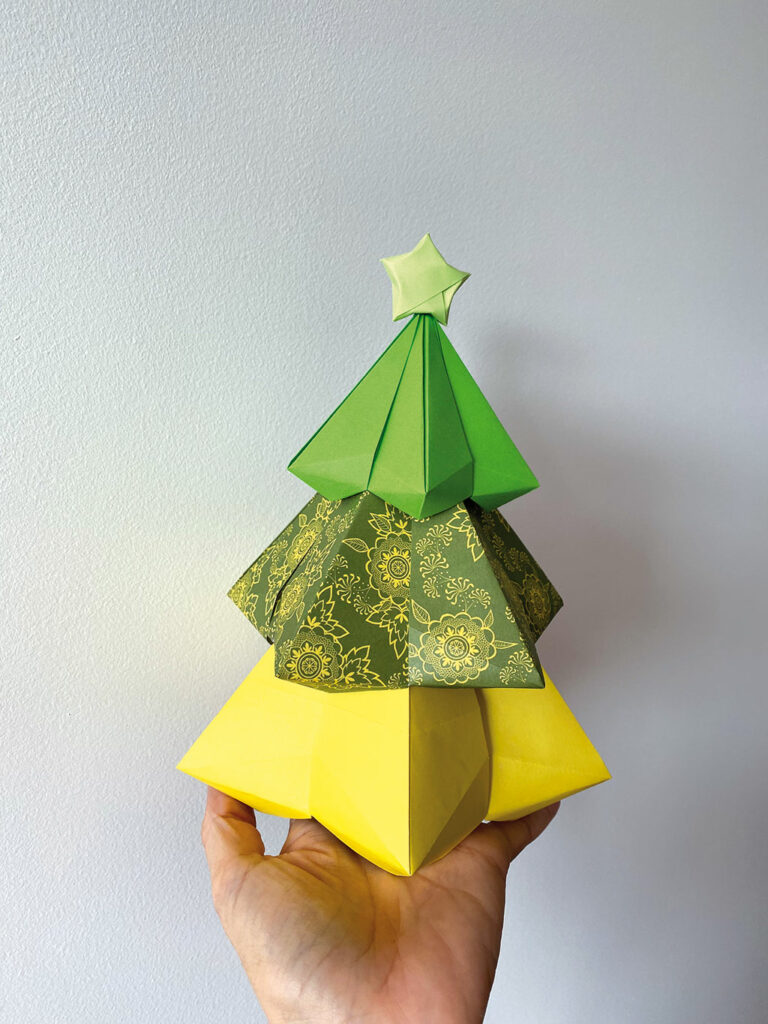 sapin de Noël en origami