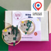 Kit cercle thème koala et son bébé en papiers découpés avec cercle collé imaginé par Anne Da Cunha-Guillegault pour la marque An'imato