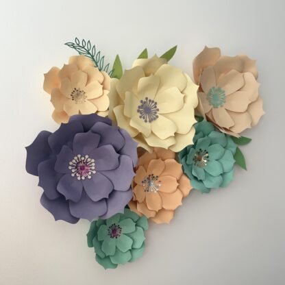 atelier fleurs en papier géantes pour déco animé par Anne Da Cunha-Guillegault