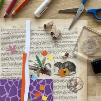 atelier découpage/collage - mixed médias animé par Anne Da Cunha-Guillegault