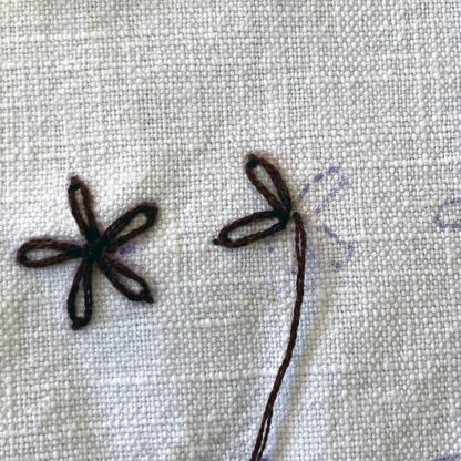 point de chaine - broderie créative - Atelier animé par Anne Da Cunha-Guillegault