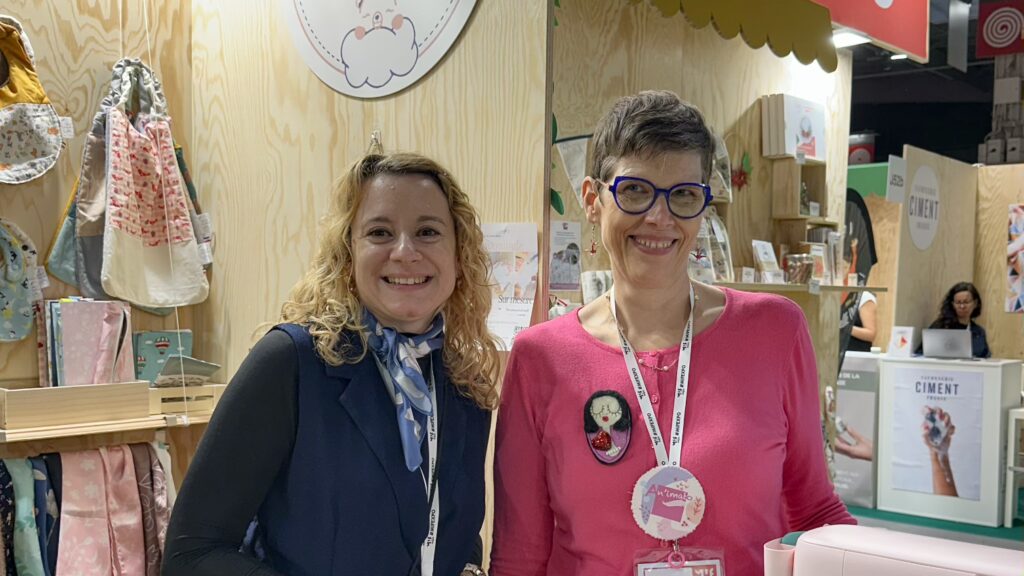 stand An'imato et Rose et rêves dorés sur le MIF expo 2025 avec la région Île de France Florence et Anne